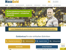 Tablet Screenshot of maxxgold.de